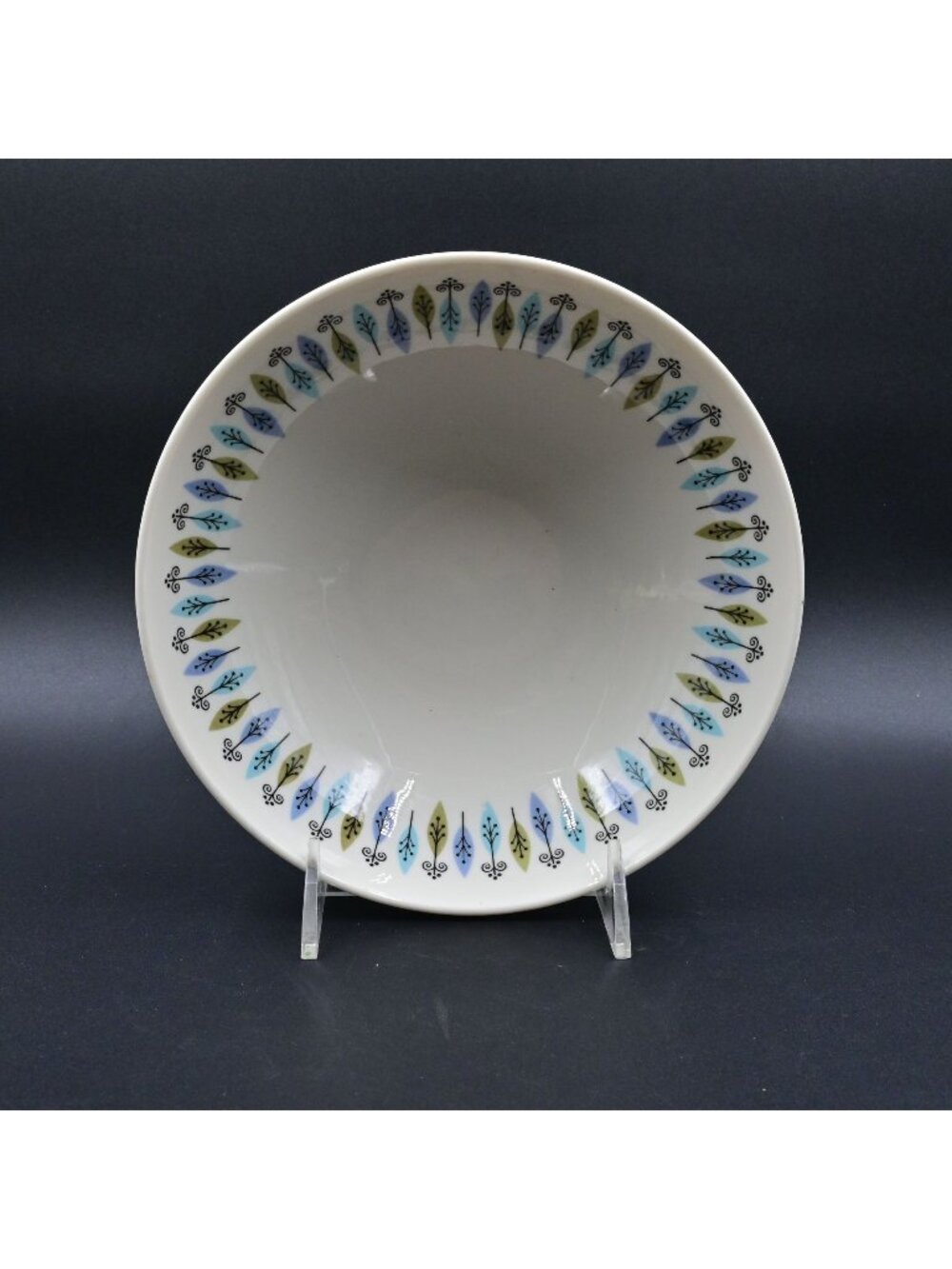Syracuse Carefree China Nordic Atomic Serving Bowl Vintage MCM